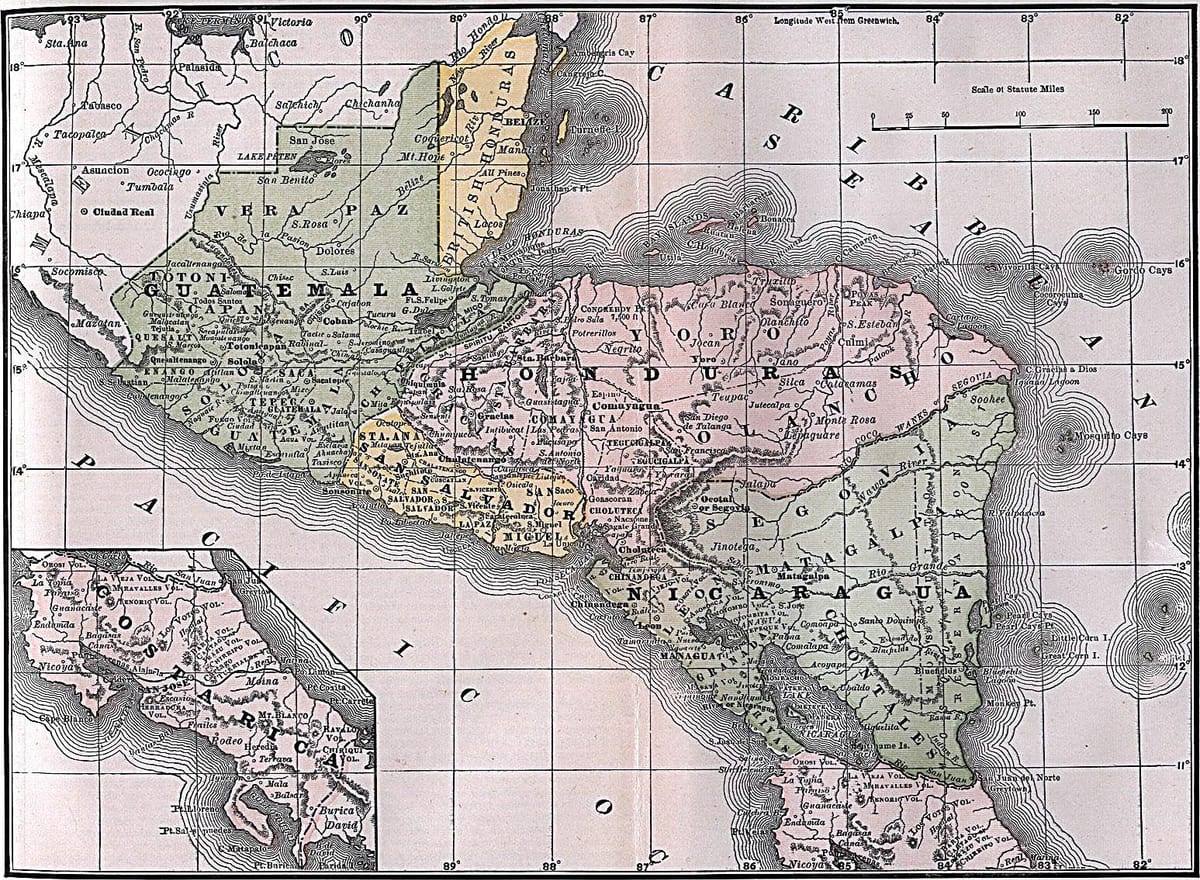মানচিত্র, ব্রিটিশ হন্ডুরাস