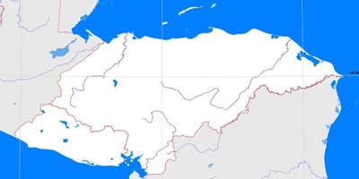 হন্ডুরাস ফাঁকা মানচিত্র